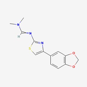 n'-(4-(Benzo[d][1,3]dioxol-5-yl)thiazol-2-yl)-n,n-dimethylformimidamide