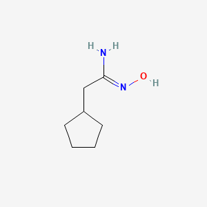 (E)-2-Cyclopentyl-N'-hydroxyethanimidamide