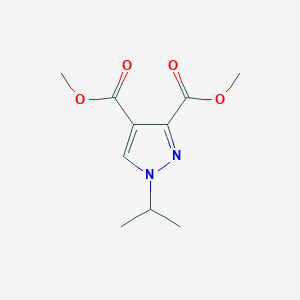 molecular formula C10H14N2O4 B11714671 dimethyl 1-isopropyl-1H-pyrazole-3,4-dicarboxylate 