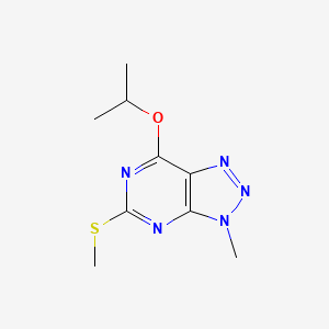 3-methyl-5-(methylsulfanyl)-7-(propan-2-yloxy)-3H-[1,2,3]triazolo[4,5-d]pyrimidine