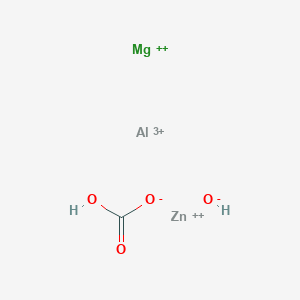 molecular formula C80H128N26O22S B1171475 Aluminum magnesium zinc carbonate hydroxide CAS No. 169314-88-9
