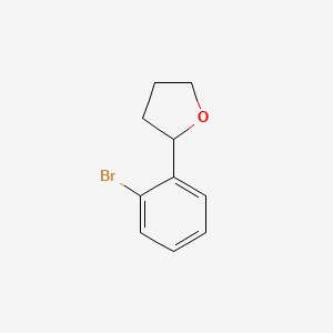 molecular formula C10H11BrO B11714760 2-(2-Bromophenyl)oxolane 