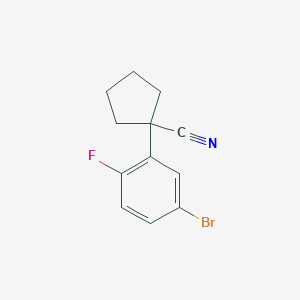 1-(5-Bromo-2-fluorophenyl)cyclopentanecarbonitrile