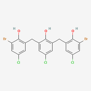 2,6-Bis[(3-bromo-5-chloro-2-hydroxyphenyl)methyl]-4-chlorophenol