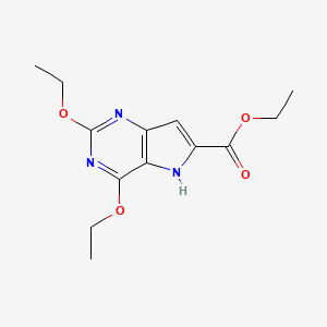 Ethyl 2,4-diethoxy-5H-pyrrolo[3,2-d]pyrimidine-6-carboxylate