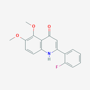 2-(2-Fluorophenyl)-5,6-dimethoxyquinolin-4(1H)-one