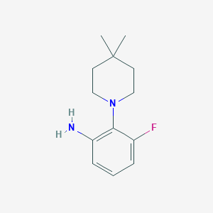 2-(4,4-Dimethyl-1-piperidinyl)-3-fluoroaniline