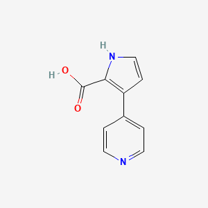 molecular formula C10H8N2O2 B11714919 3-(4-Pyridyl)-1H-pyrrole-2-carboxylic Acid 