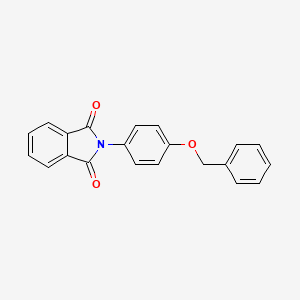 molecular formula C21H15NO3 B11714931 2-(4-Benzyloxy-phenyl)-isoindole-1,3-dione CAS No. 20012-62-8