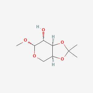 molecular formula C9H16O5 B11714936 Methyl 3,4-isopropylidene-beta-L-arabinopyranoside 