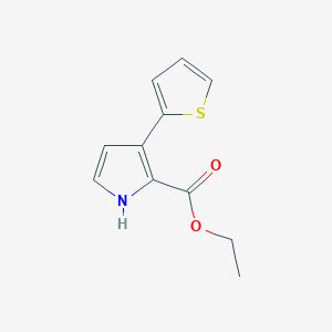 Ethyl 3-(2-thienyl)-1H-pyrrole-2-carboxylate