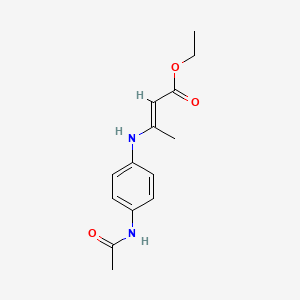 Ethyl 3-(p-acetamidoanilino)crotonate