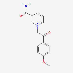 3-Carbamoyl-1-[2-(4-methoxyphenyl)-2-oxoethyl]pyridinium