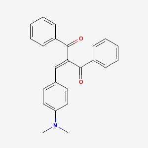 molecular formula C24H21NO2 B11714999 2-(4-(Dimethylamino)benzylidene)-1,3-diphenyl-1,3-propanedione 