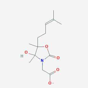 2-[4-Hydroxy-4,5-dimethyl-5-(4-methylpent-3-EN-1-YL)-2-oxo-1,3-oxazolidin-3-YL]acetate