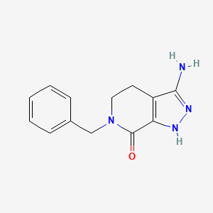 3-amino-6-benzyl-1H,4H,5H,6H,7H-pyrazolo[3,4-c]pyridin-7-one