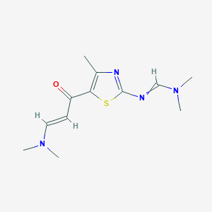 N'-[5-((E)-3-dimethylamino-acryloyl)-4-methyl-thiazol-2-yl]-N,N-dimethylformamidine