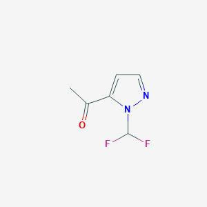 1-[1-(Difluoromethyl)-1H-pyrazol-5-yl]ethanone