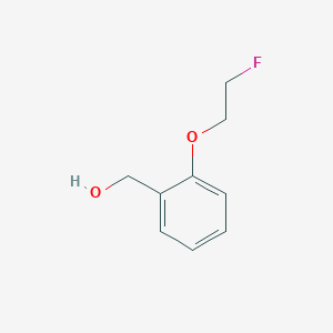 molecular formula C9H11FO2 B11715136 [2-(2-Fluoroethoxy)phenyl]methanol 