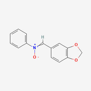 1-(2H-1,3-benzodioxol-5-yl)-N-phenylmethanimine oxide