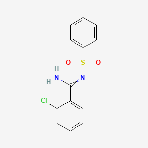 N-(benzenesulfonyl)-2-chlorobenzene-1-carboximidamide