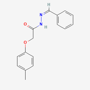 molecular formula C16H16N2O2 B11715174 2-(4-methylphenoxy)-N'-[(E)-phenylmethylidene]acetohydrazide 