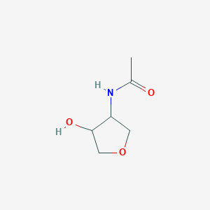 molecular formula C6H11NO3 B11715193 N-(4-hydroxyoxolan-3-yl)acetamide 