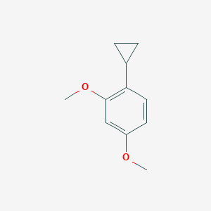 molecular formula C11H14O2 B11715230 1-Cyclopropyl-2,4-dimethoxybenzene 