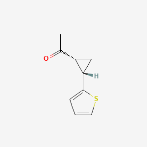 1-[(1R,2S)-2-(thiophen-2-yl)cyclopropyl]ethan-1-one