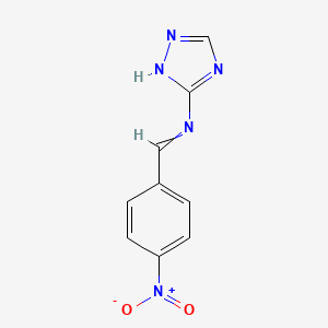 (E)-1-(4-nitrophenyl)-N-(4H-1,2,4-triazol-3-yl)methanimine