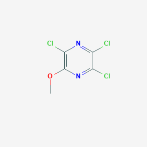 molecular formula C5H3Cl3N2O B11715254 2,3,5-Trichloro-6-methoxypyrazine 