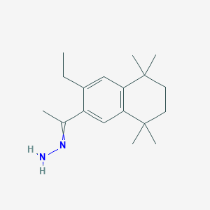 molecular formula C18H28N2 B11715262 [1-(3-Ethyl-5,5,8,8-tetramethyl-5,6,7,8-tetrahydronaphthalen-2-yl)ethylidene]hydrazine 