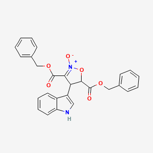 dibenzyl 4-(1H-indol-3-yl)-4,5-dihydro-3,5-isoxazoledicarboxylate 2-oxide