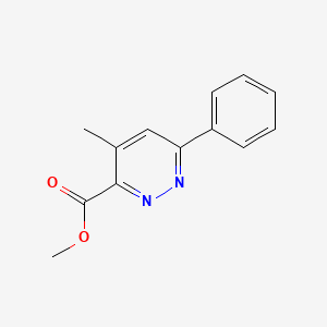 molecular formula C13H12N2O2 B11715271 Methyl 4-Methyl-6-phenylpyridazine-3-carboxylate 