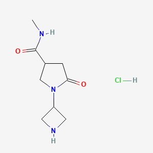 1-(Azetidin-3-yl)-N-methyl-5-oxopyrrolidine-3-carboxamide hydrochloride