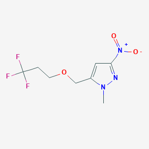 1-Methyl-3-nitro-5-[(3,3,3-trifluoropropoxy)methyl]-1H-pyrazole