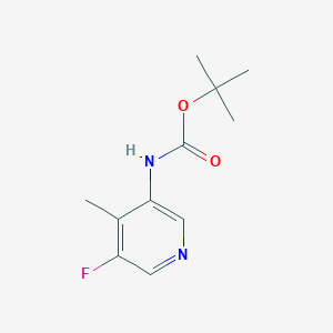 molecular formula C11H15FN2O2 B11715409 tert-Butyl (5-fluoro-4-methylpyridin-3-yl)carbamate 