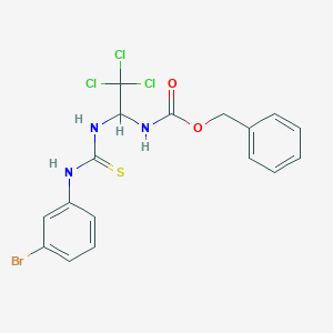 benzyl N-[1-[(3-bromophenyl)carbamothioylamino]-2,2,2-trichloroethyl]carbamate