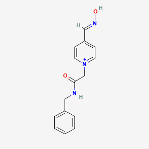 1-[2-(benzylamino)-2-oxoethyl]-4-[(E)-(hydroxyimino)methyl]pyridinium