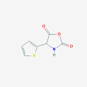 molecular formula C7H5NO3S B11715433 4-(2-Thienyl)oxazolidine-2,5-dione 