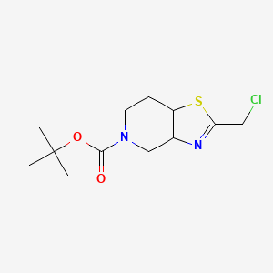 molecular formula C12H17ClN2O2S B11715439 tert-butyl 2-(chloromethyl)-6,7-dihydro-4H-thiazolo[4,5-c]pyridine-5-carboxylate 