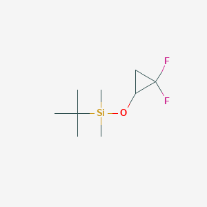 molecular formula C9H18F2OSi B11715468 Tert-butyl(2,2-difluorocyclopropoxy)dimethylsilane 