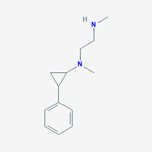 molecular formula C13H20N2 B11715510 N1,N2-Dimethyl-N1-(2-phenylcyclopropyl)-1,2-ethanediamine 