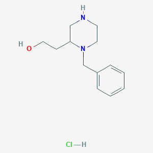 2-(1-Benzylpiperazin-2-yl)ethan-1-ol hydrochloride