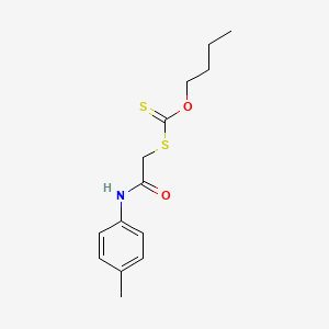 molecular formula C14H19NO2S2 B11715526 2-[(Butoxymethanethioyl)sulfanyl]-N-(4-methylphenyl)acetamide 