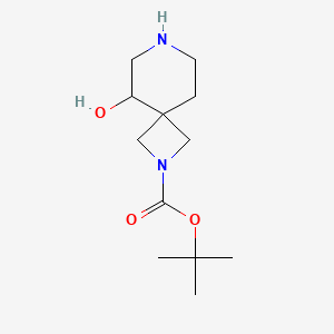 molecular formula C12H22N2O3 B11715537 Tert-butyl 5-hydroxy-2,7-diazaspiro[3.5]nonane-2-carboxylate 