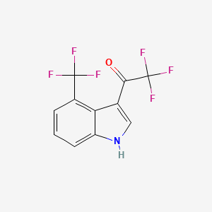 2,2,2-Trifluoro-1-[4-(trifluoromethyl)-3-indolyl]ethanone