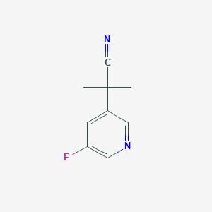 2-(5-Fluoropyridin-3-yl)-2-methylpropanenitrile