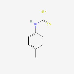 molecular formula C8H8NS2- B11715592 (4-Methylphenyl)carbamodithioate 