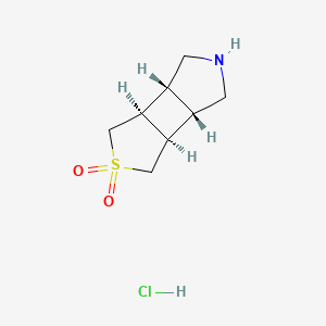 (1R,2S,6R,7S)-4Lambda6-thia-9-azatricyclo[5.3.0.0,2,6]decane-4,4-dione hydrochloride